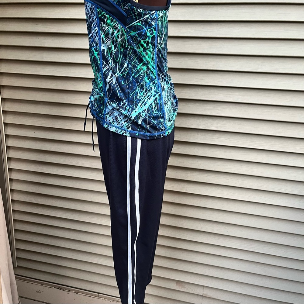 Nordic Track & Pro Spirit workout fitness racerback tank & capri leggings - Picture 10 of 15